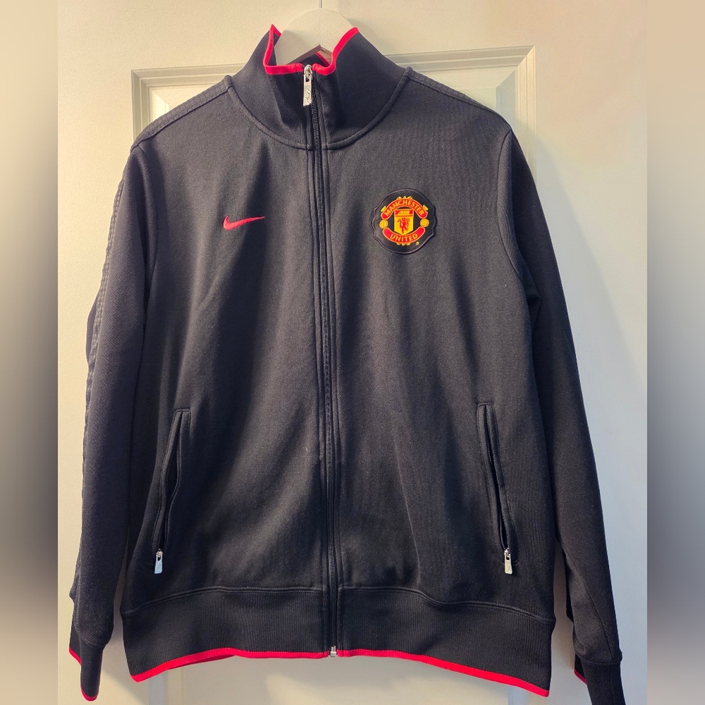 Nike Manchester United Black Track Jacket